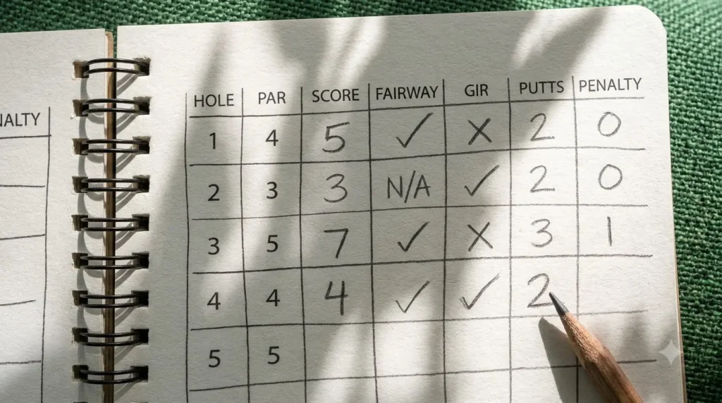 three Journal18 golf journal formats compared side by side