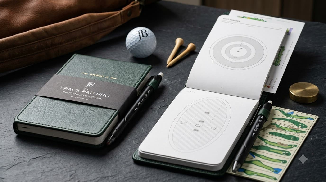Journal 18 Performance Journal cover with golf ball textured hardcover