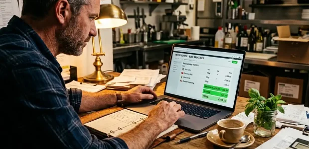 Wholesale Italian Food checkout screen highlighting ways to save money