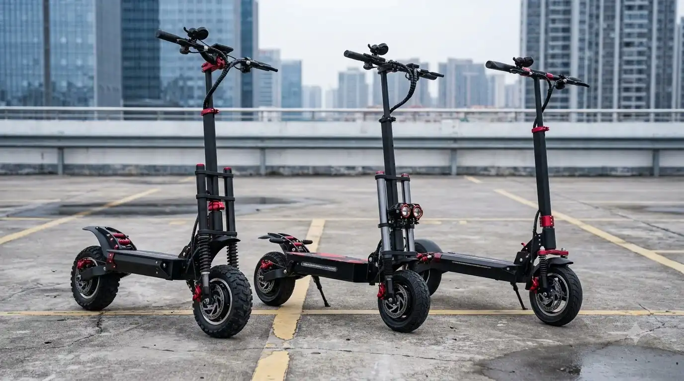 BOYUEDA electric scooter lineup compared side by side for this review
